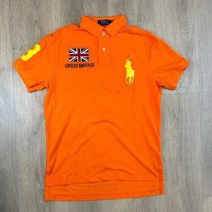 POLO RALPH LAUREN MENS MANCHESTER UNITED RUGBY GREAT BRITAIN POLO SHIRT SIZE M